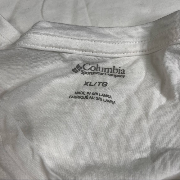 Columbia Sportswear Co.New With Tags T-Shirt Adult Sz XL TG White Color L020723 - Picture 3 of 6